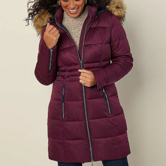 nuage stretch puffer coat